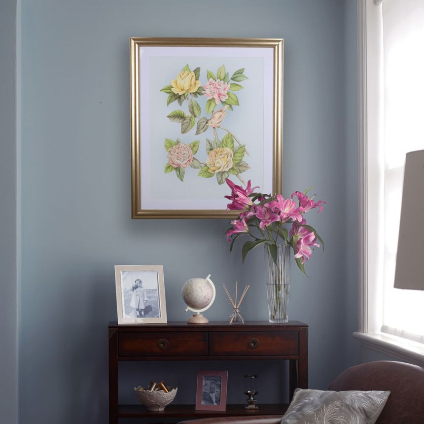 Printed canvas, framed Roisin seaspray white 115771, Laura Ashley, Graham Brown