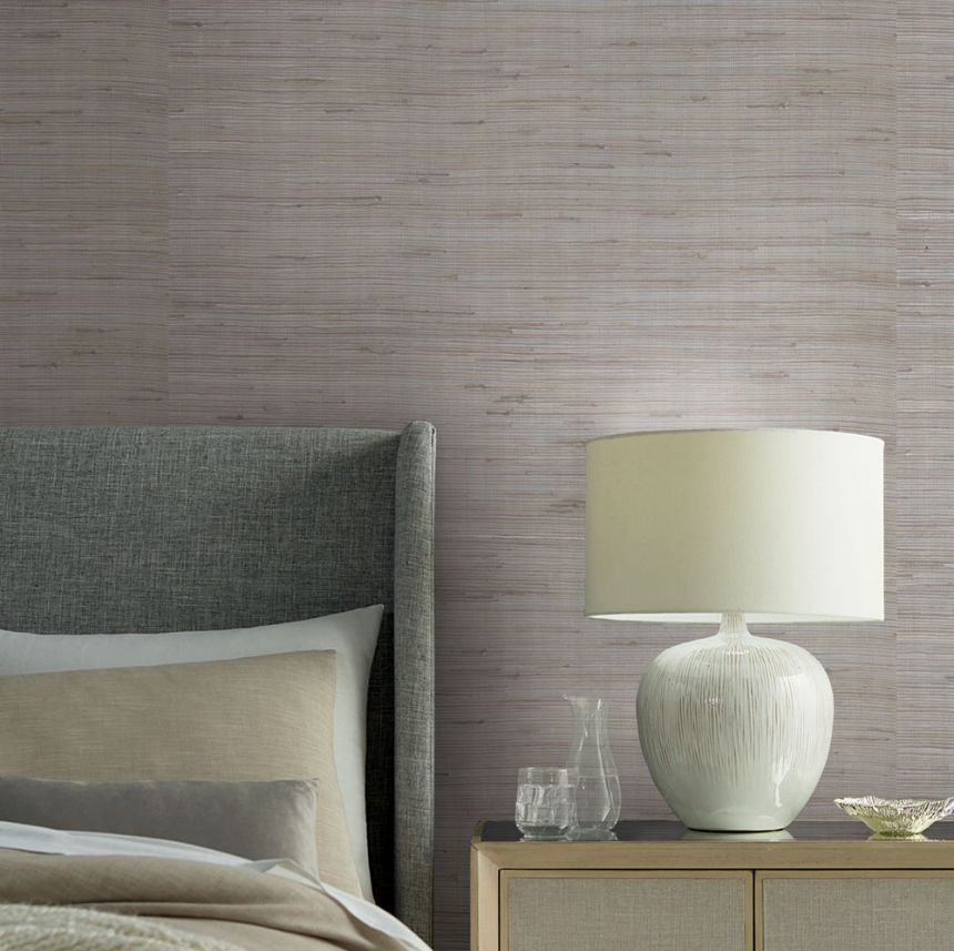 Unusual wallpaper, jute on a silver background OS4322, Modern nature II, York