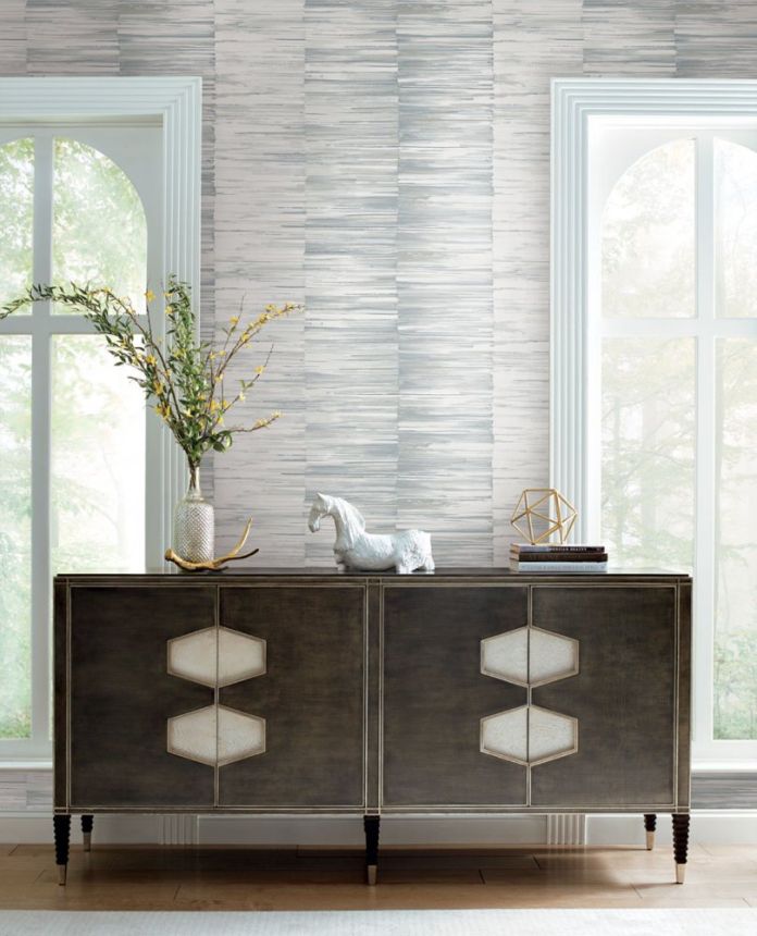 Gray-blue non-woven stripes wallpaper OS4238, Modern Nature II, York