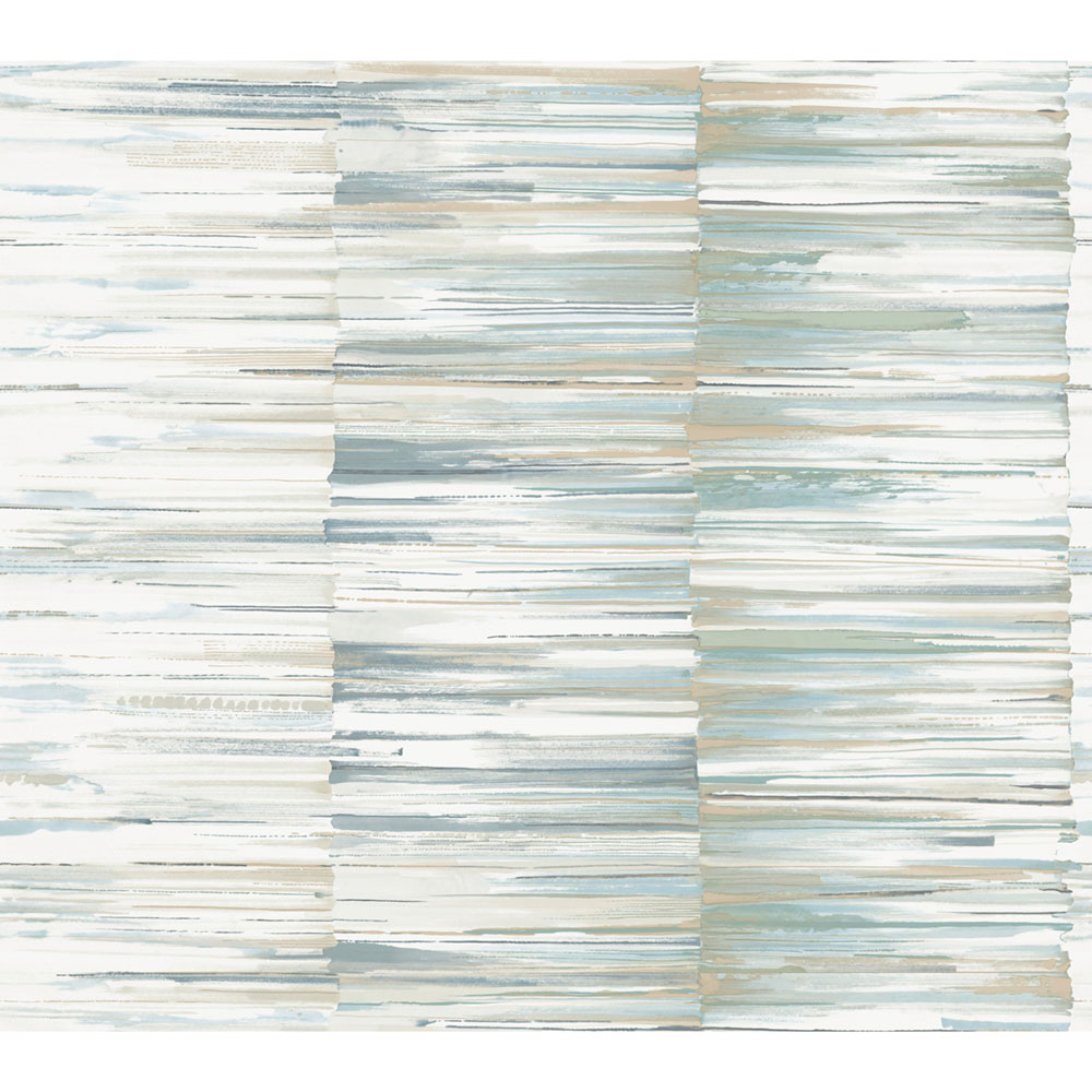 Turquoise and beige non-woven stripes wallpaper OS4233, Modern Nature II, York