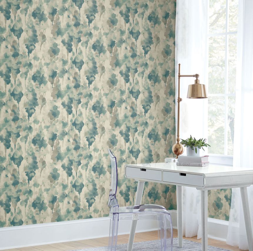 Non-woven wallpaper, gray-blue abstract pattern CZ2465, Modern nature II, York