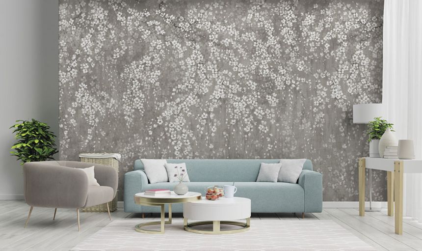 Flowers wall mural, Z66878, 5,10 X 3 m, Satin Flowers, Zambaiti Parati