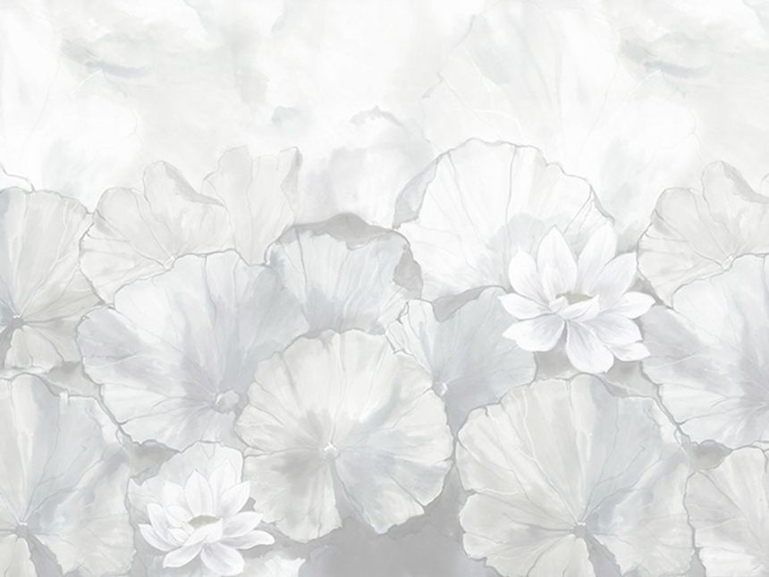 Wall mural, Flowers with leaves, Z66874, 5,10 X 3 m, Satin Flowers, Zambaiti Parati
