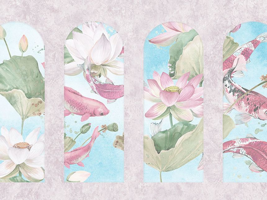 Wall mural, Arcade with water surface, Z66868, 5,10 X 3 m, Satin Flowers, Zambaiti Parati