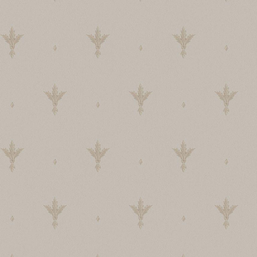 Beige non-woven baroque wallpaper, Z66849, Satin Flowers, Zambaiti Parati