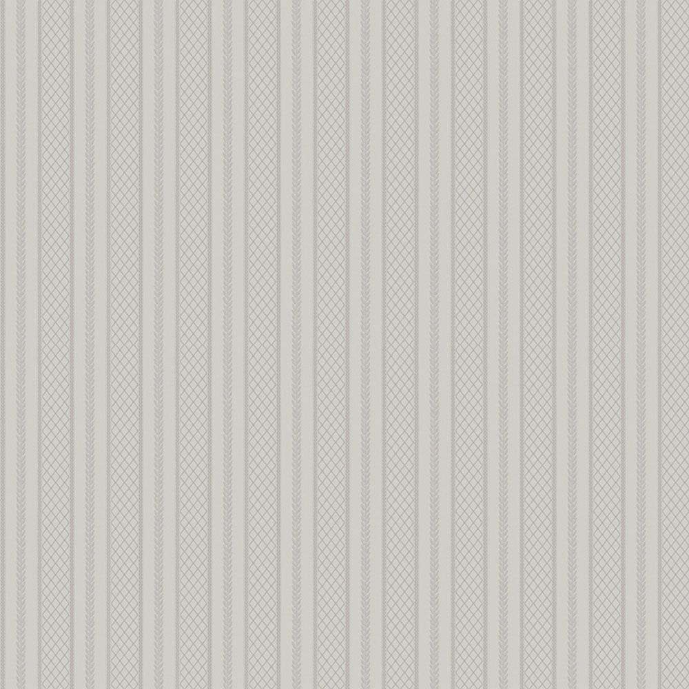 White non-woven stripes wallpaper, Z66848, Satin Flowers, Zambaiti Parati