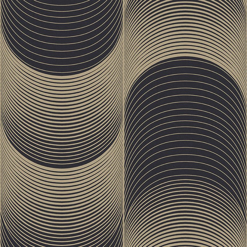 Luxury wallpaper, golden waves 115066 Eternal, Graham&Brown