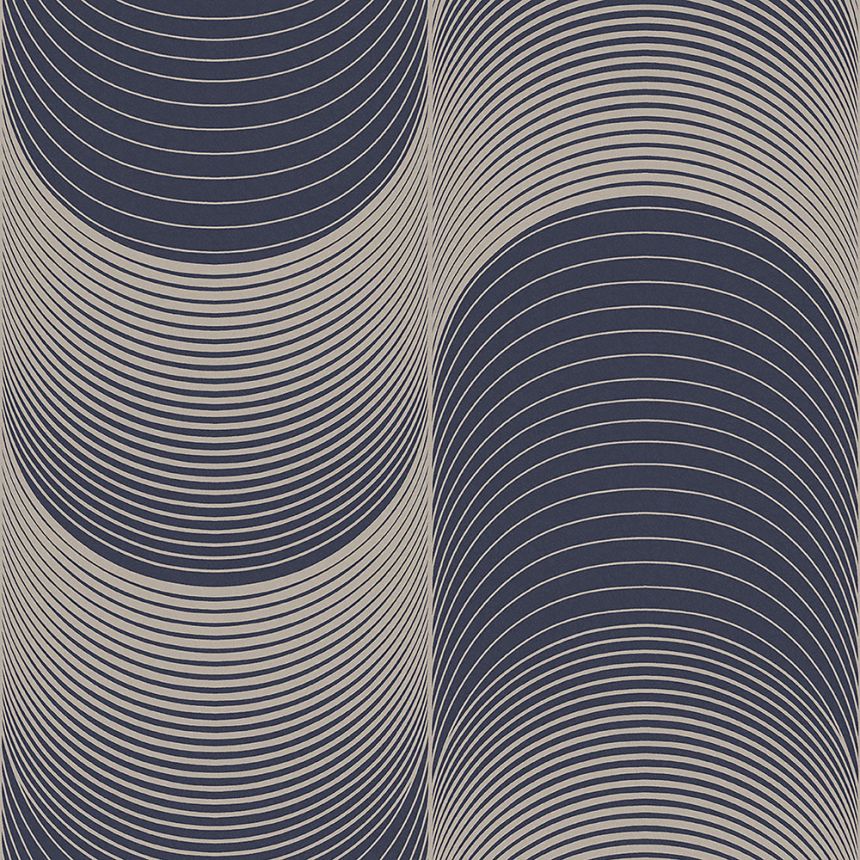 Luxury wallpaper, silver waves 115065 Eternal, Graham&Brown