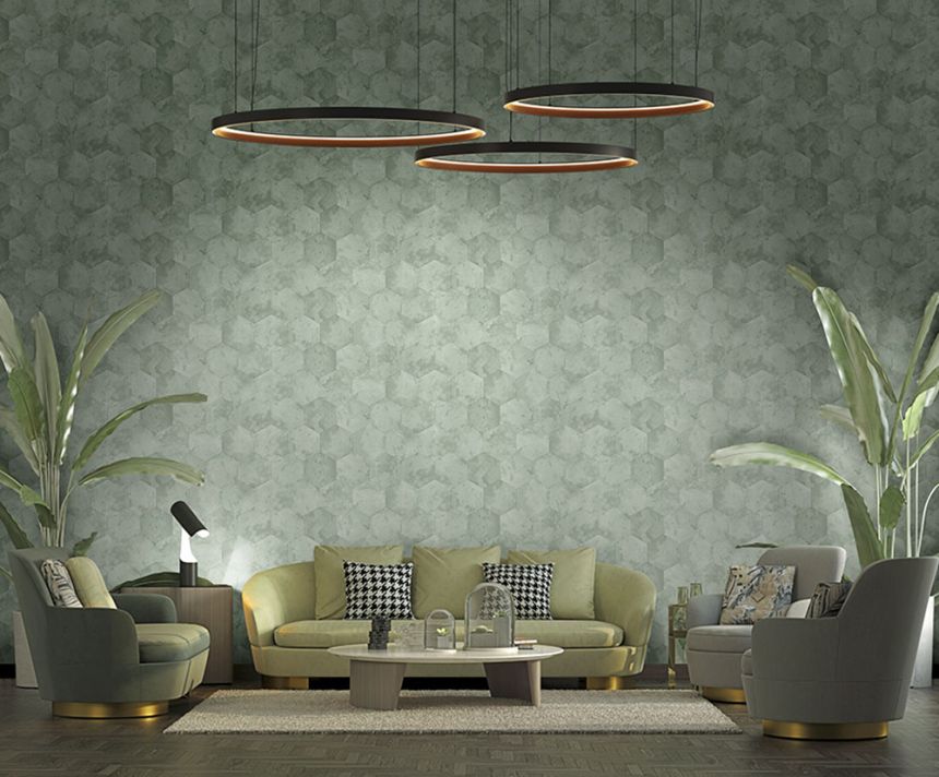 Black luxury wallpaper with geometric patterns Z80001 Philipp Plein, Zambaiti Parati