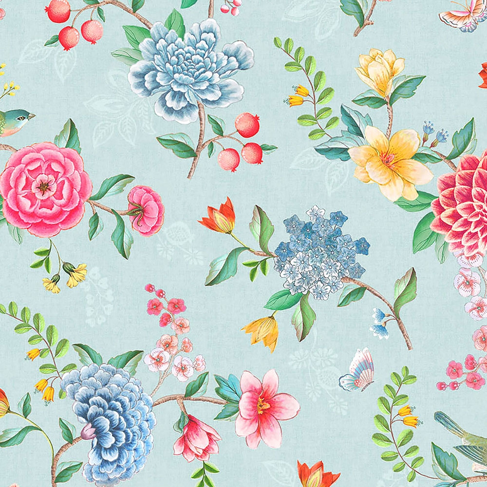 Floral non-woven wallpaper with a vinyl surface 300101, Pip Studio 5, Eijffinger