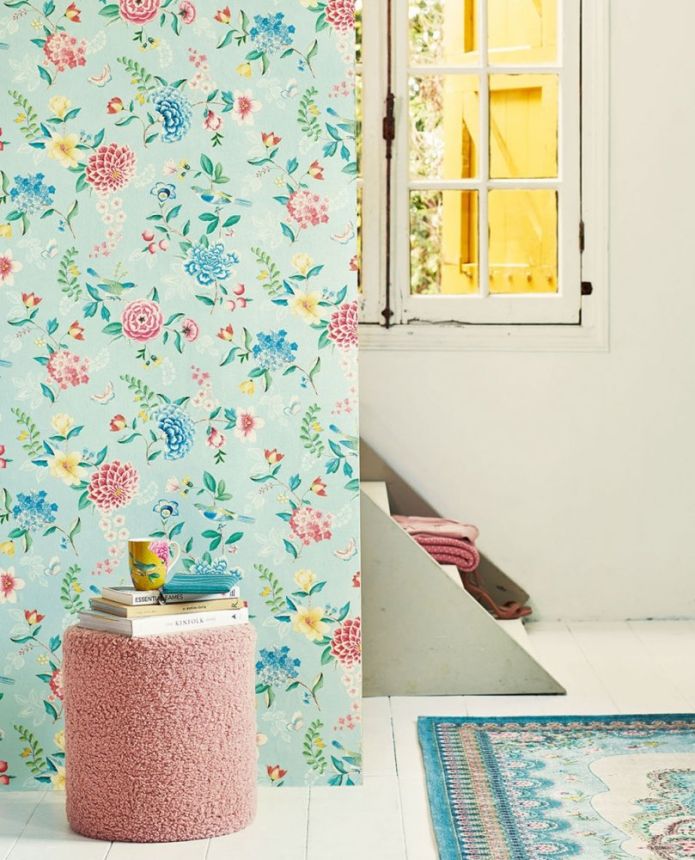 Floral non-woven wallpaper with a vinyl surface 300101, Pip Studio 5, Eijffinger